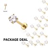 50PCS OF 316L SURGICAL STEEL PRONG SET PUSH IN THREADLESS LABRET SET 50PCS OF 316L SURGICAL STEEL PRONG SET PUSH IN THREADLESS LABRET SET